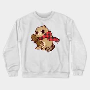 Beaver and his log Crewneck Sweatshirt